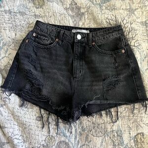 Garage distressed shorts